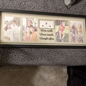 Live well, love much, laugh often 4"x6" frame